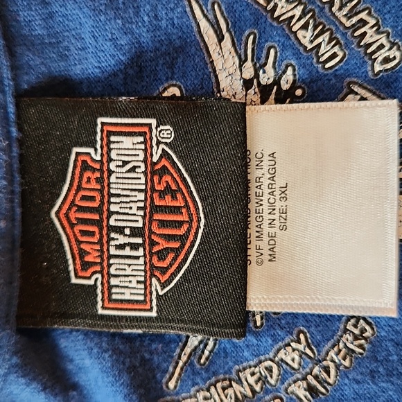 Harley-Davidson Blue Graphic Long Sleeve - Picture 3 of 7